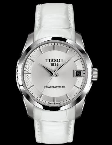 Montre Femme Tissot Couturier T0352071611600 Blanc
