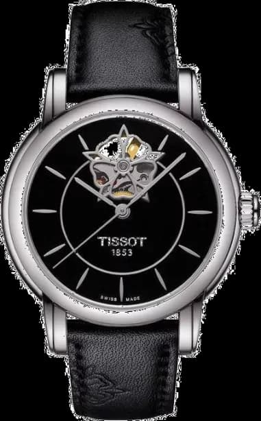 Montre Femme Tissot Lady Heart T0502071705104 Bracelet en cuir noir