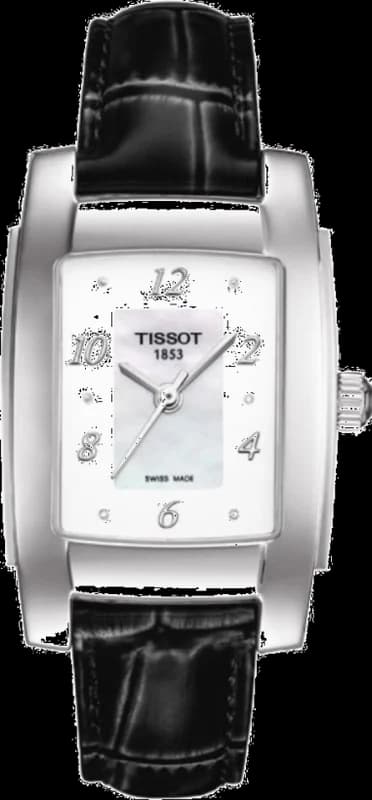 Montre Femme Tissot T-10 T0733101611600 Bracelet Cuir Noir