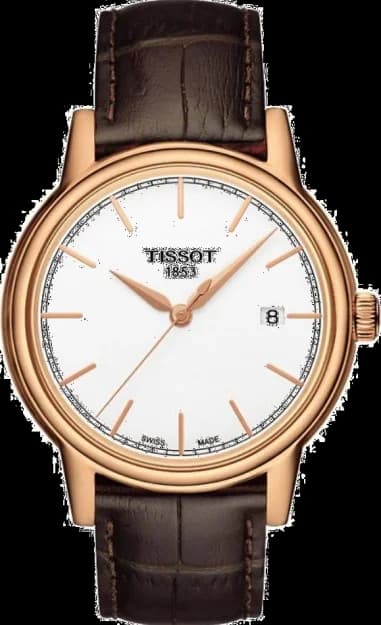 Montre Homme Tissot Carson T0854103601100 Bracelet Cuir Marron
