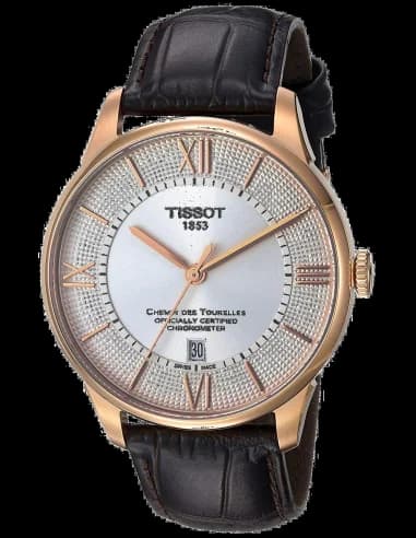 Montre Homme Tissot Chemin des Tourelles T0994083603800 Marron