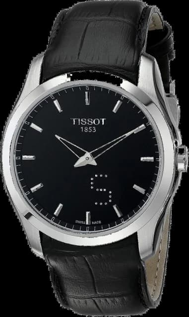 Montre Homme Tissot Couturier Grande Date T0354461605100 Bracelet cuir noir