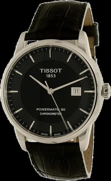 Montre Homme Tissot Luxury Automatic T0864081605100 bracelet en cuir noir