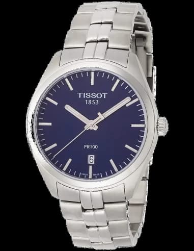 Montre Homme Tissot PR 100 T1014101104100 Argent et Bleu