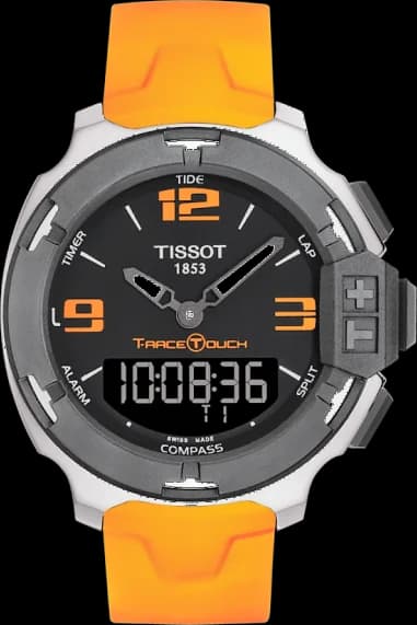 Montre Homme Tissot T-Race Touch T0814201705702 Bracelet caoutchouc orange