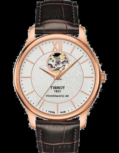 Montre Homme Tissot Tradition T0639073603800 Marron