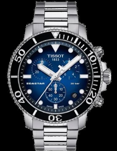 Tissot Seastar 1000 Chronograph T1204171104101 Stainless Steel Blue Dial Watch