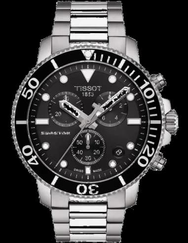 Montre Tissot T1204171105100 Chronographe Acier Cadran Noir