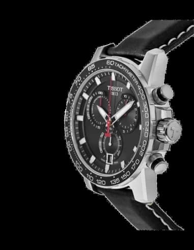 Montre Tissot T1256171605100 homme détail cadran noir
