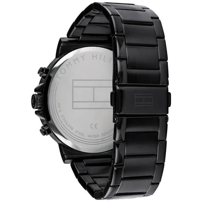 Tommy Hilfiger 1710383 Black Steel Chronograph Watch vue 3