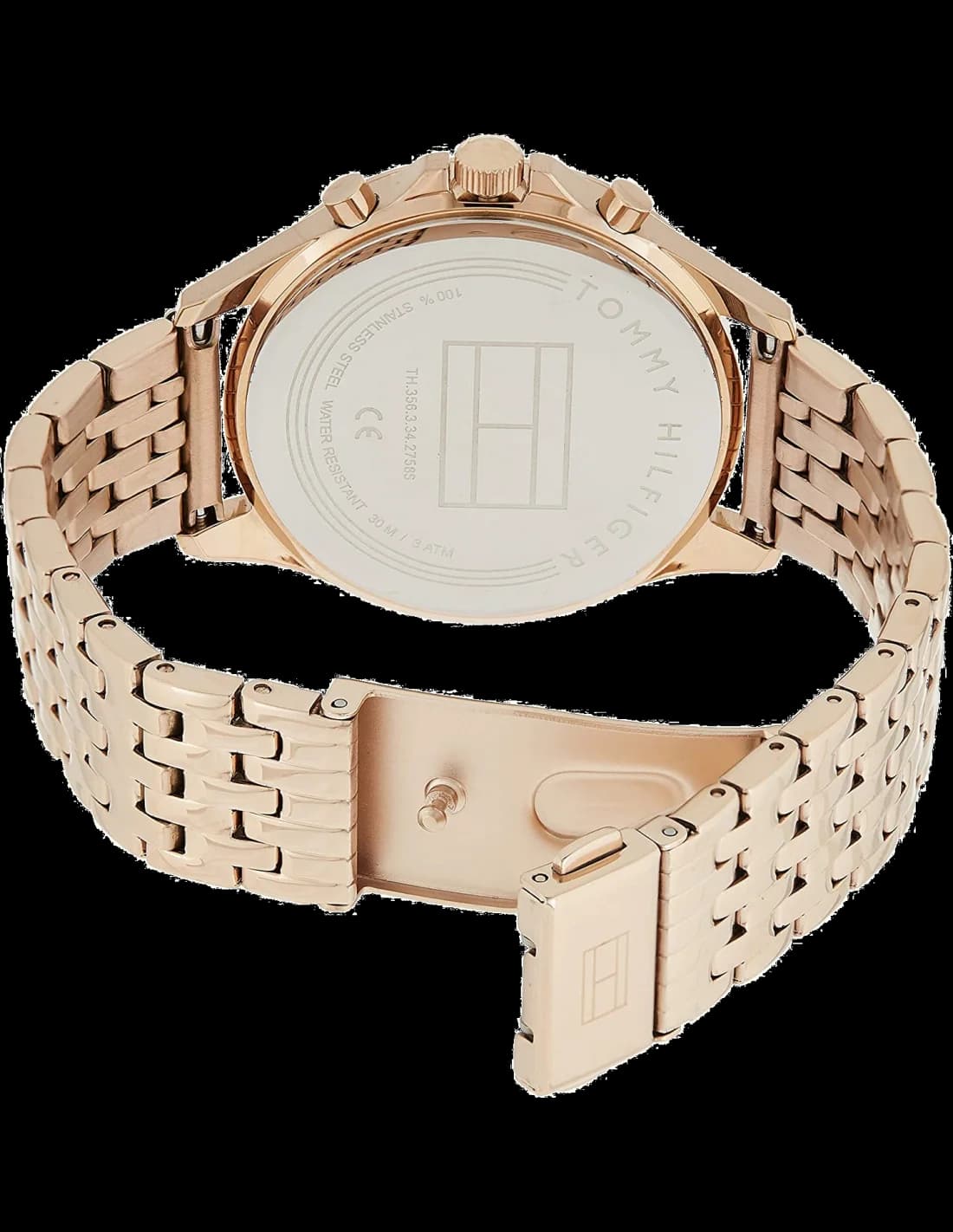 Gros plan sur le cadran argent de la Tommy Hilfiger 1781978