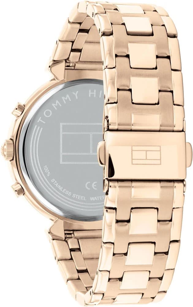 Montre Tommy Hilfiger 1782345 femme détail cadran or rose