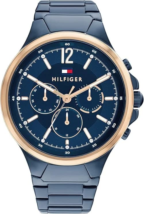 Montre Tommy Hilfiger 1782601 femme cadran bleu bracelet acier