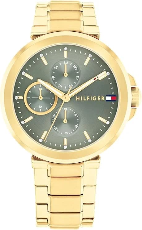 Montre Tommy Hilfiger 1782755 femme cadran vert bracelet acier