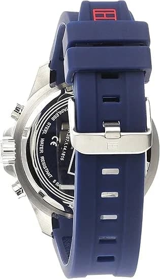 Tommy Hilfiger 1791142 Blue Silicone Strap Men's Watch vue 3