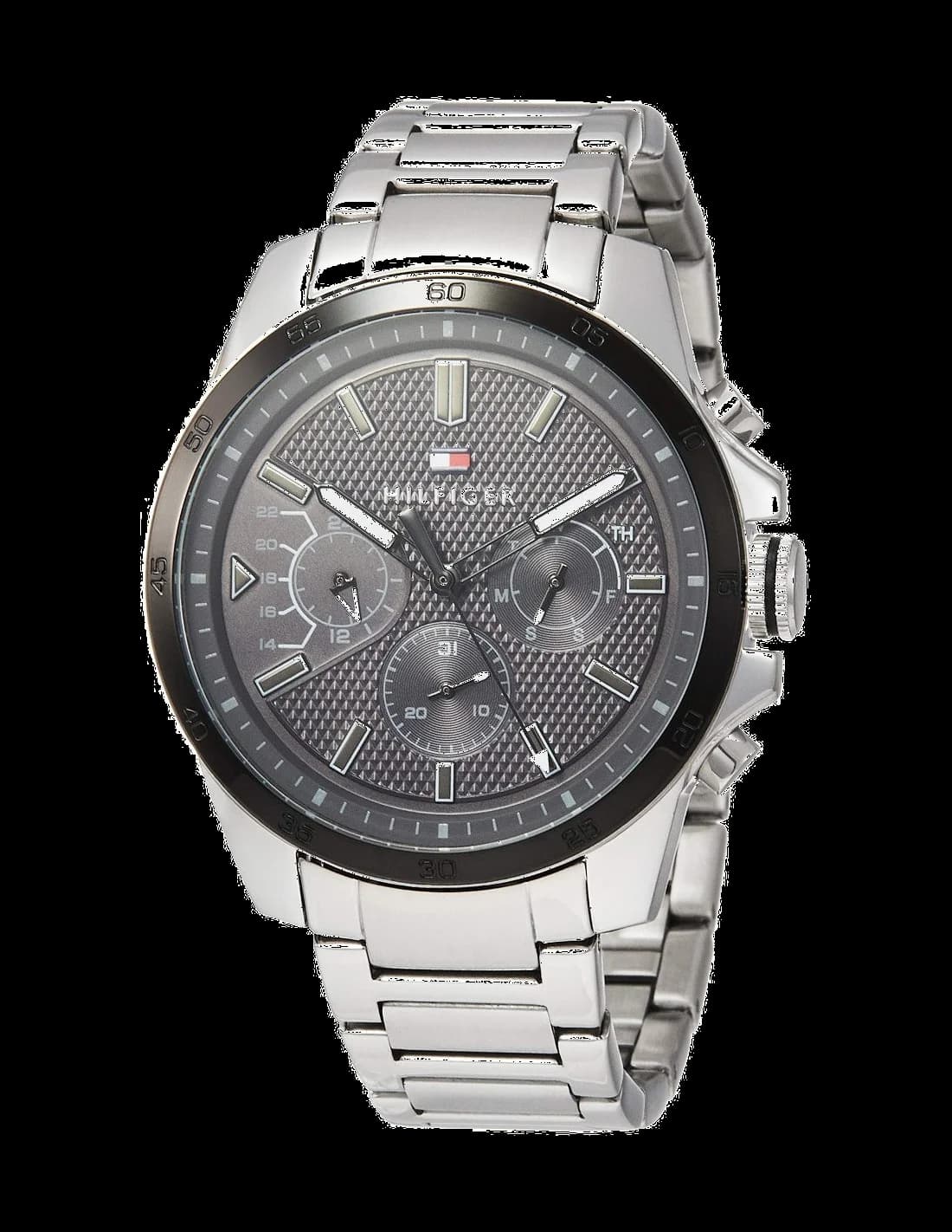 Tommy Hilfiger 1791564 Decker Blue Silicone and Steel Strap Watch vue 2
