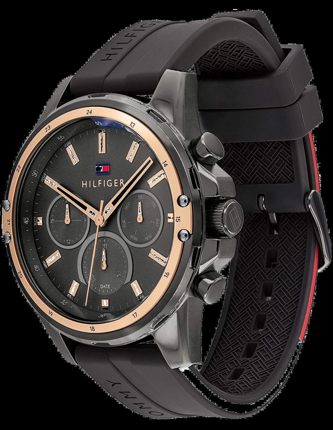 Tommy Hilfiger 1791792 côté fond de boîtier noir
