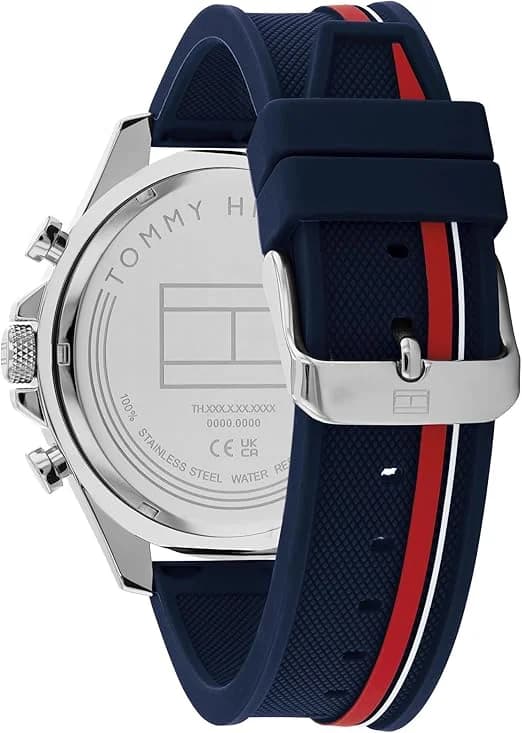Montre Tommy Hilfiger 1792083 homme détail cadran bleu