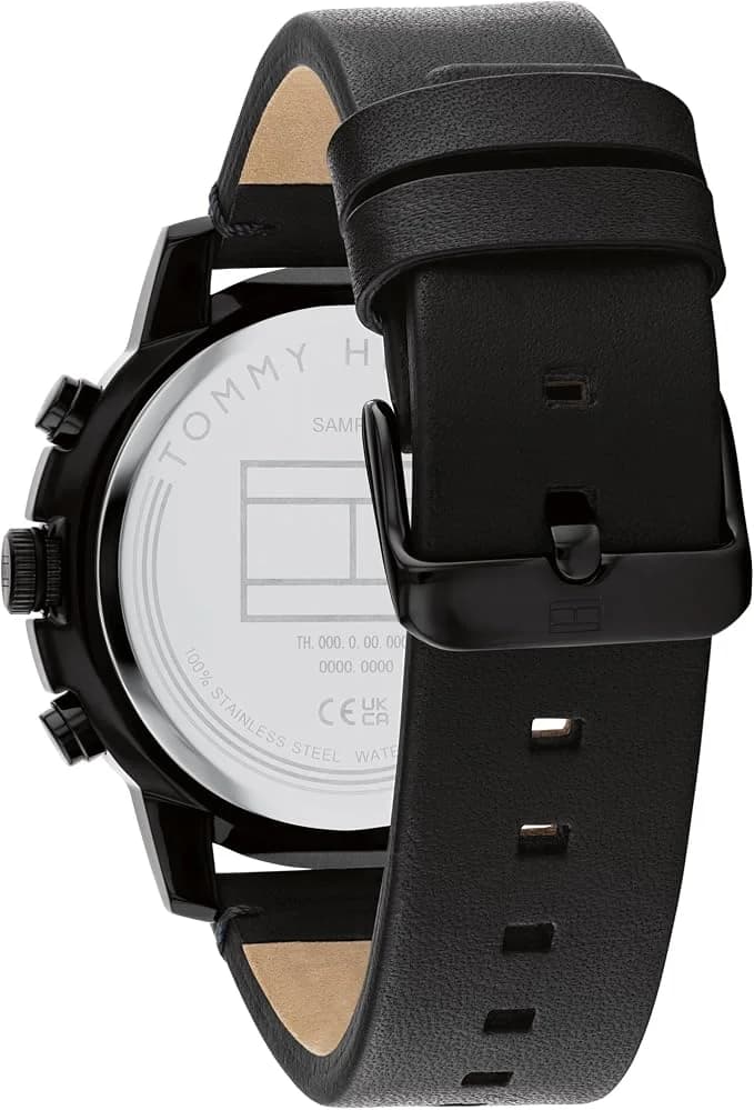 Montre Tommy Hilfiger 1792110 homme détail cadran noir
