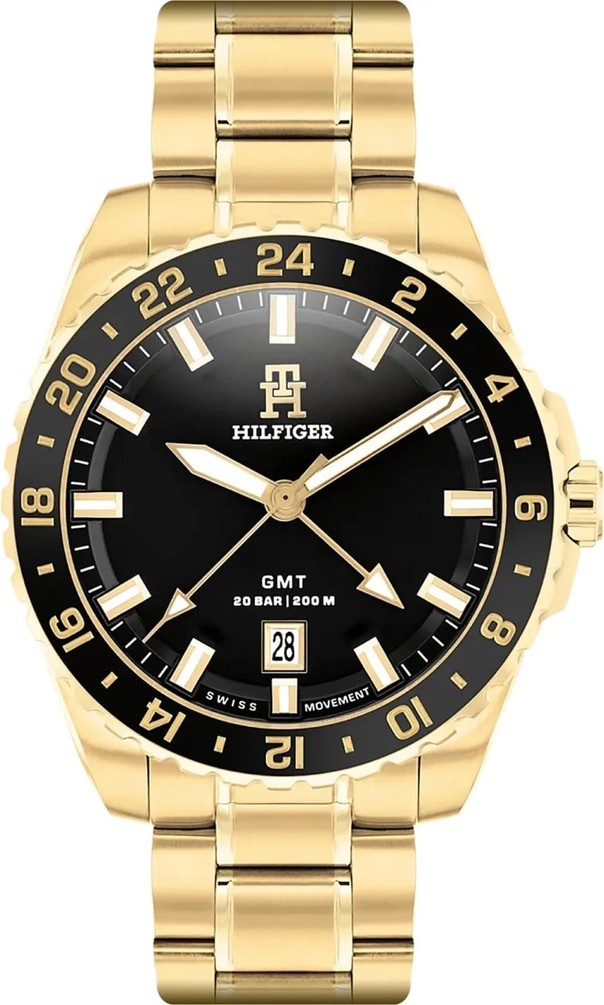 Montre Tommy Hilfiger 1792133 homme cadran noir bracelet acier