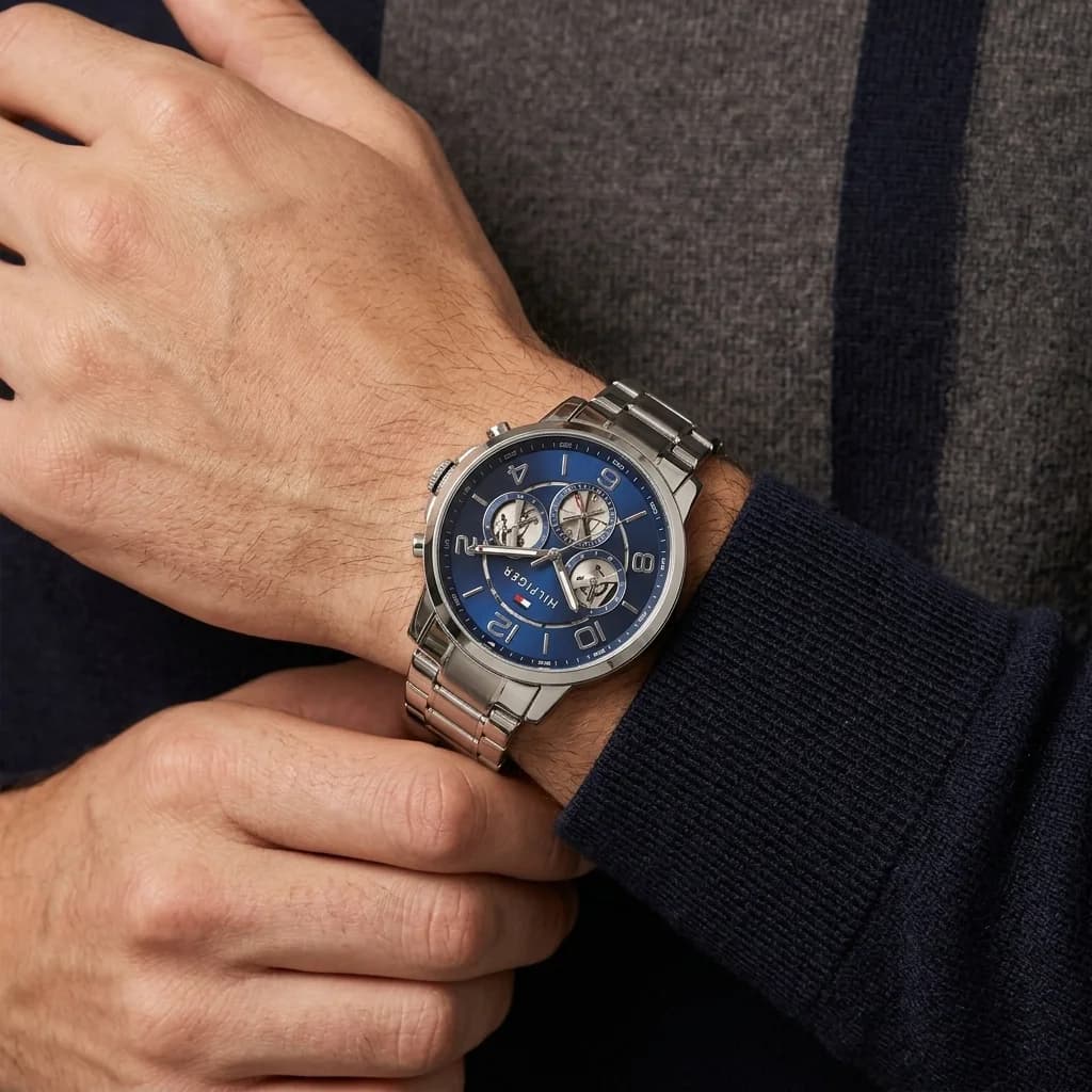 Tommy Hilfiger 1791293 côté fond de boîtier argent