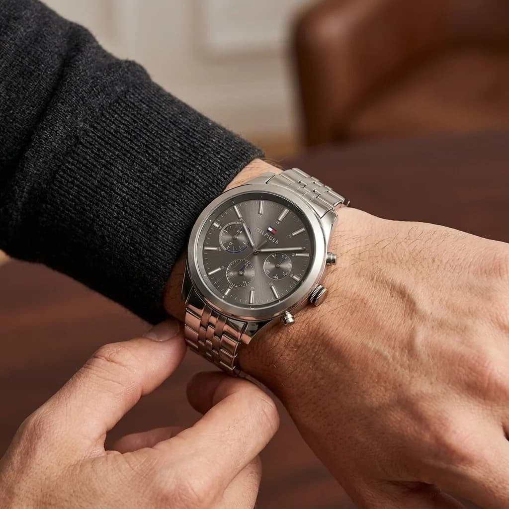 Tommy Hilfiger 1791737 côté fond de boîtier argent