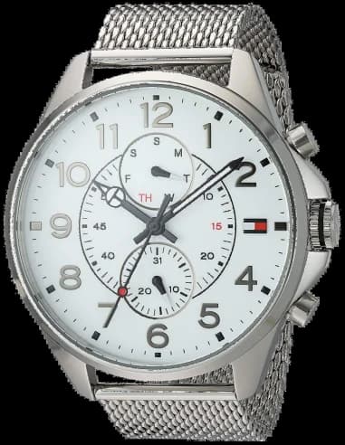 Montre Tommy Hilfiger 1791277 Maille Milanaise et Aiguilles Luminescentes