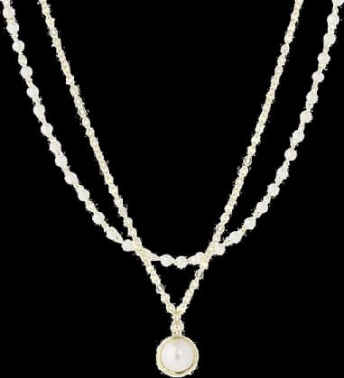 Collier perles en acier plaqué or fin Victoria Bradley