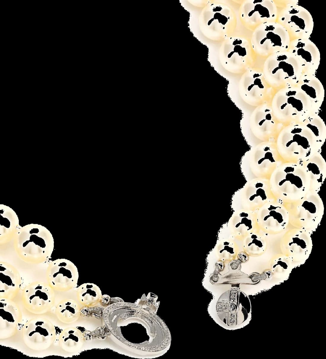Vivienne Westwood Bas Relief THREE ROW RELIEF Choker Necklace vue 4