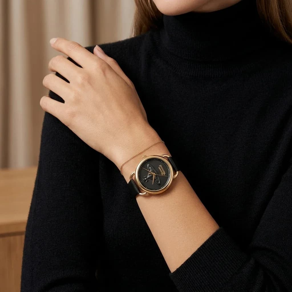 Montre Vivienne Westwood VV163GDBLK femme verso boîtier