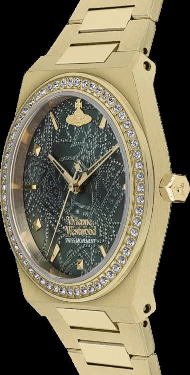 Montre Vivienne Westwood VV244GDGR femme verso boîtier or
