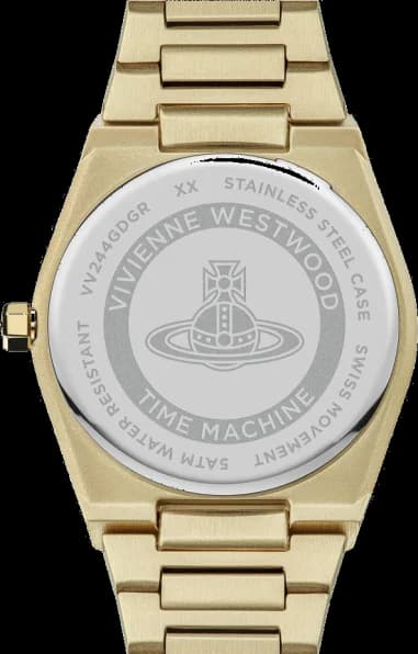 Montre Vivienne Westwood VV244GDGR femme détail bracelet acier