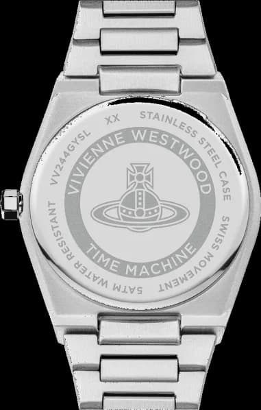 Vivienne Westwood Charterhouse VV244GYSL Silver Stainless Steel Bracelet Grey Dial Women's Watch vue 4