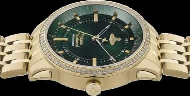 Vivienne Westwood East End VV262GRGD Women's Watch Gold Steel Bracelet Green Dial vue 2