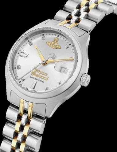 Vivienne Westwood Little Camberwell VV311SLSG Women's Watch Two-Tone Steel Bracelet Silver Dial vue 3