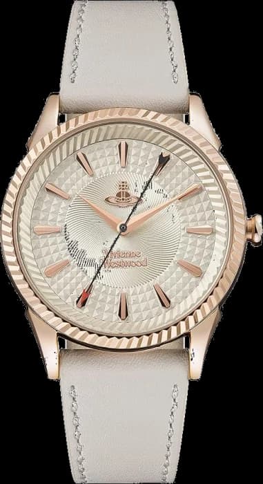 Vivienne Westwood Seymour VV240RSWH Women's Watch Leather Strap White Dial