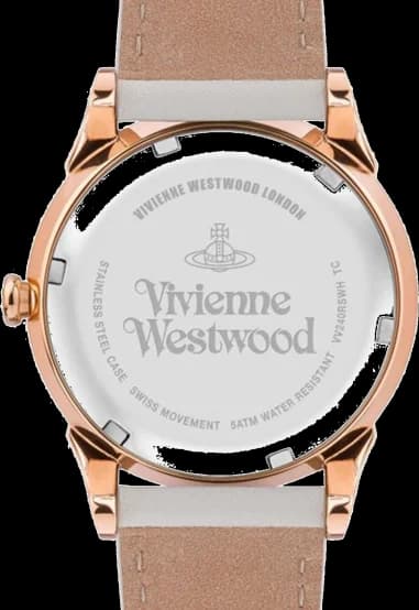 Montre Vivienne Westwood VV240RSWH femme verso boîtier or rose