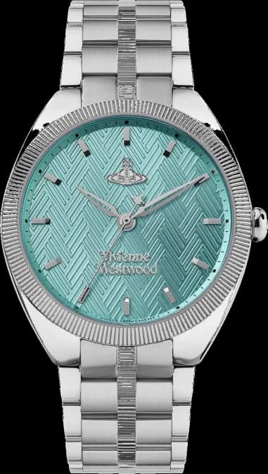 Vivienne Westwood The Mews VV281TQSL women's watch, silver steel bracelet, turquoise dial