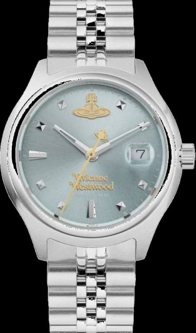 Vivienne Westwood Women's Watch VV311LBLSL Silver Stainless Steel with Blue Dial