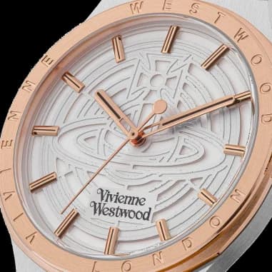 Montre Vivienne Westwood VV249SLSR homme verso boîtier bicolore