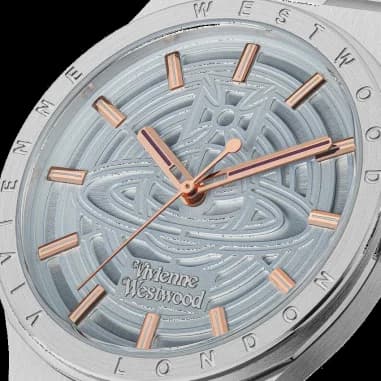 Montre Vivienne Westwood VV257LBLSL femme verso boîtier argent