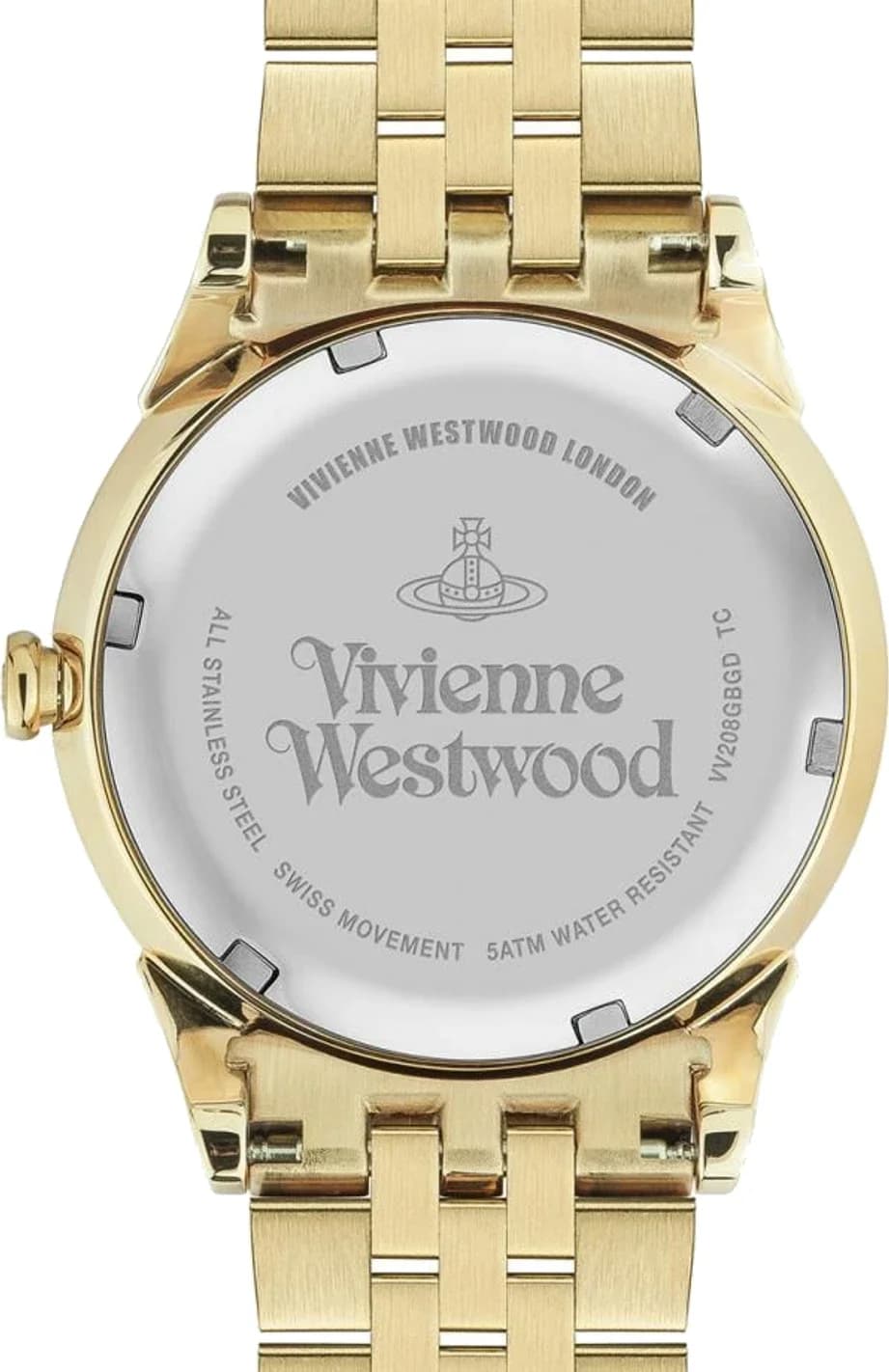 Montre Vivienne Westwood VV208GBGD femme détail cadran noir