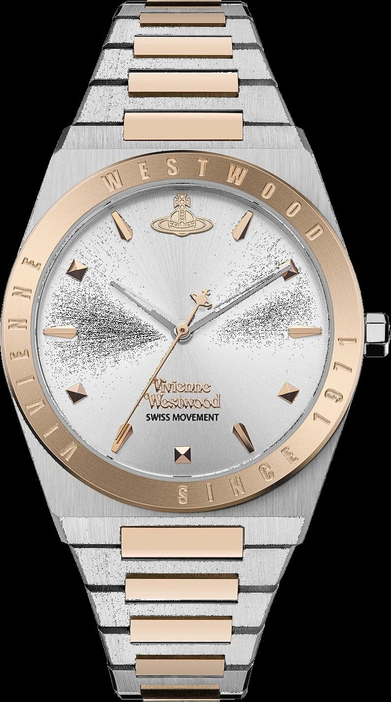 Vivienne Westwood VV244SLSR vue de côté, bracelet acier