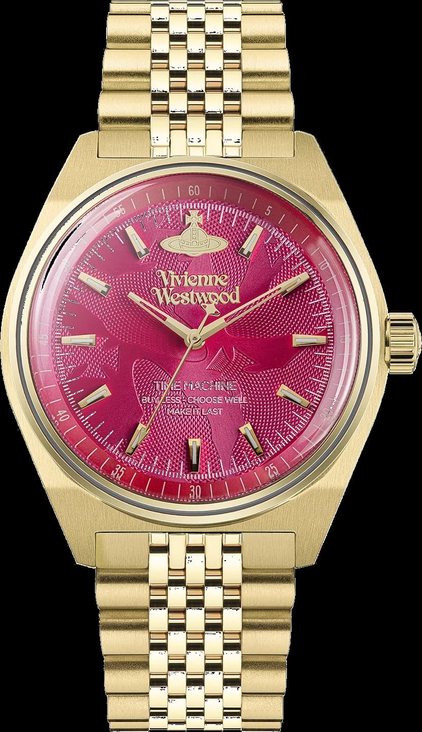 Vivienne Westwood VV251RRGD vue de côté, bracelet acier