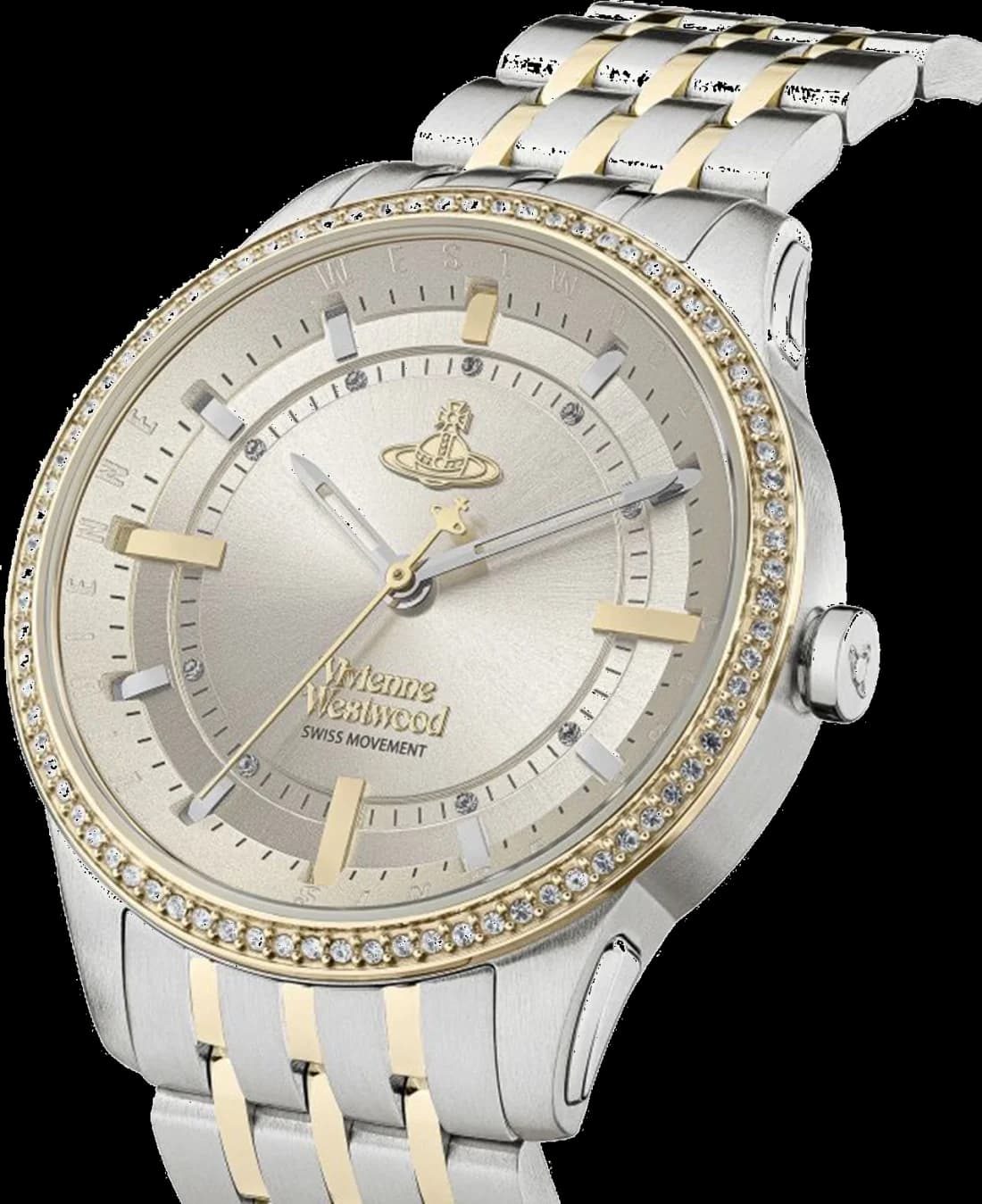 Maillons et fermoir du bracelet acier, Vivienne Westwood VV262LGYSG