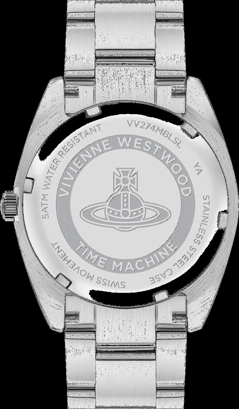 Vivienne Westwood VV274MBLSL côté fond de boîtier argent