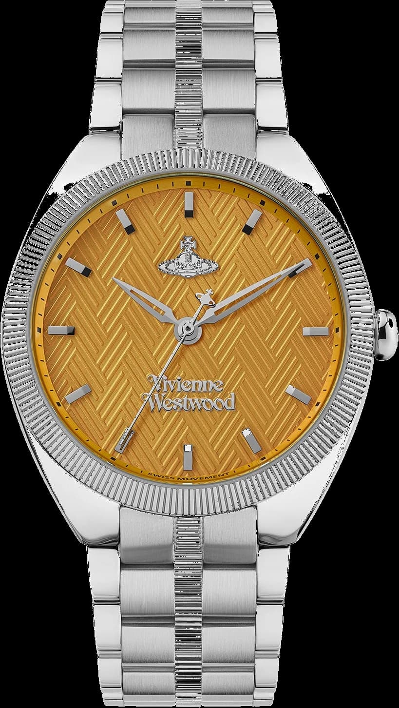 Vivienne Westwood VV281TNSL vue de côté, bracelet acier