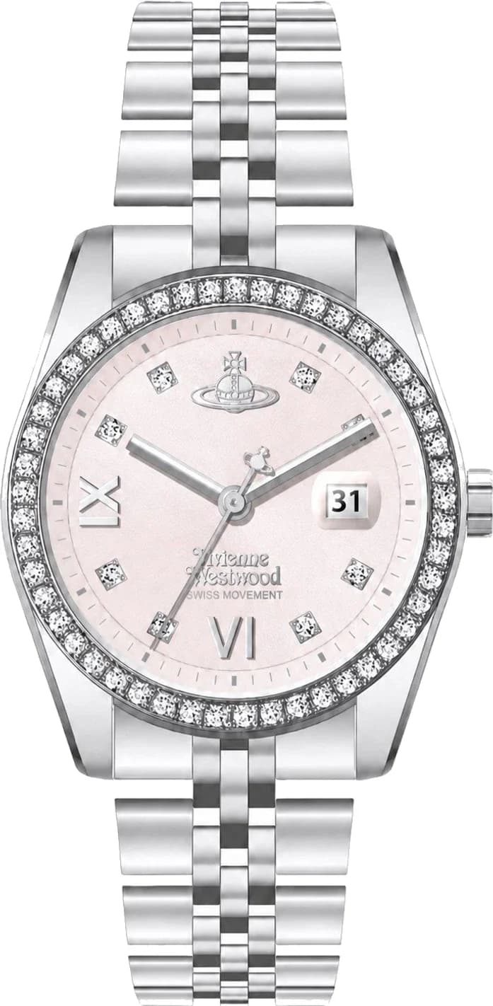 Montre Vivienne Westwood VV317PKSL femme cadran rose bracelet acier