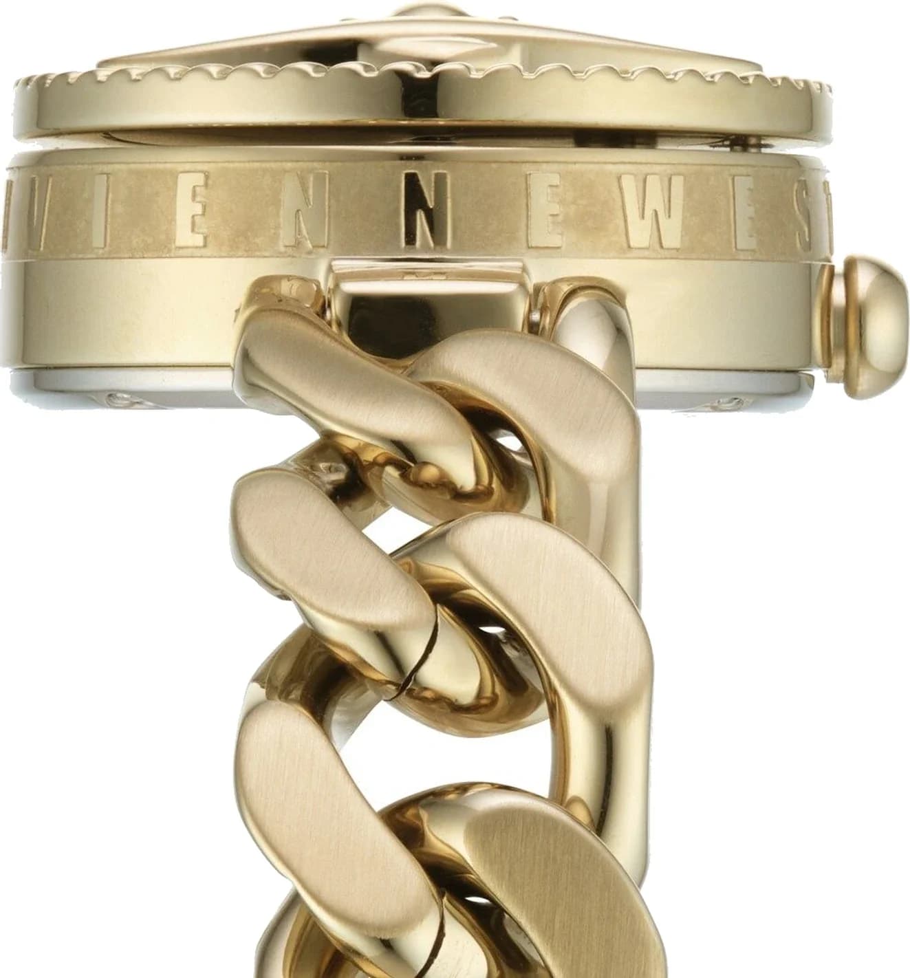 Montre Vivienne Westwood VV323CPGD femme détail bracelet acier