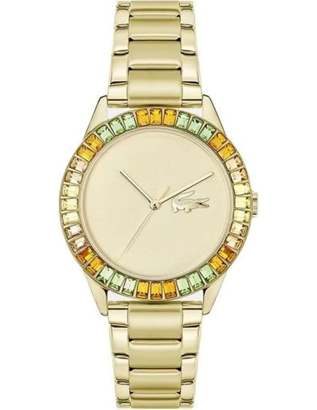 Lacoste 2001410 vue de côté, bracelet acier